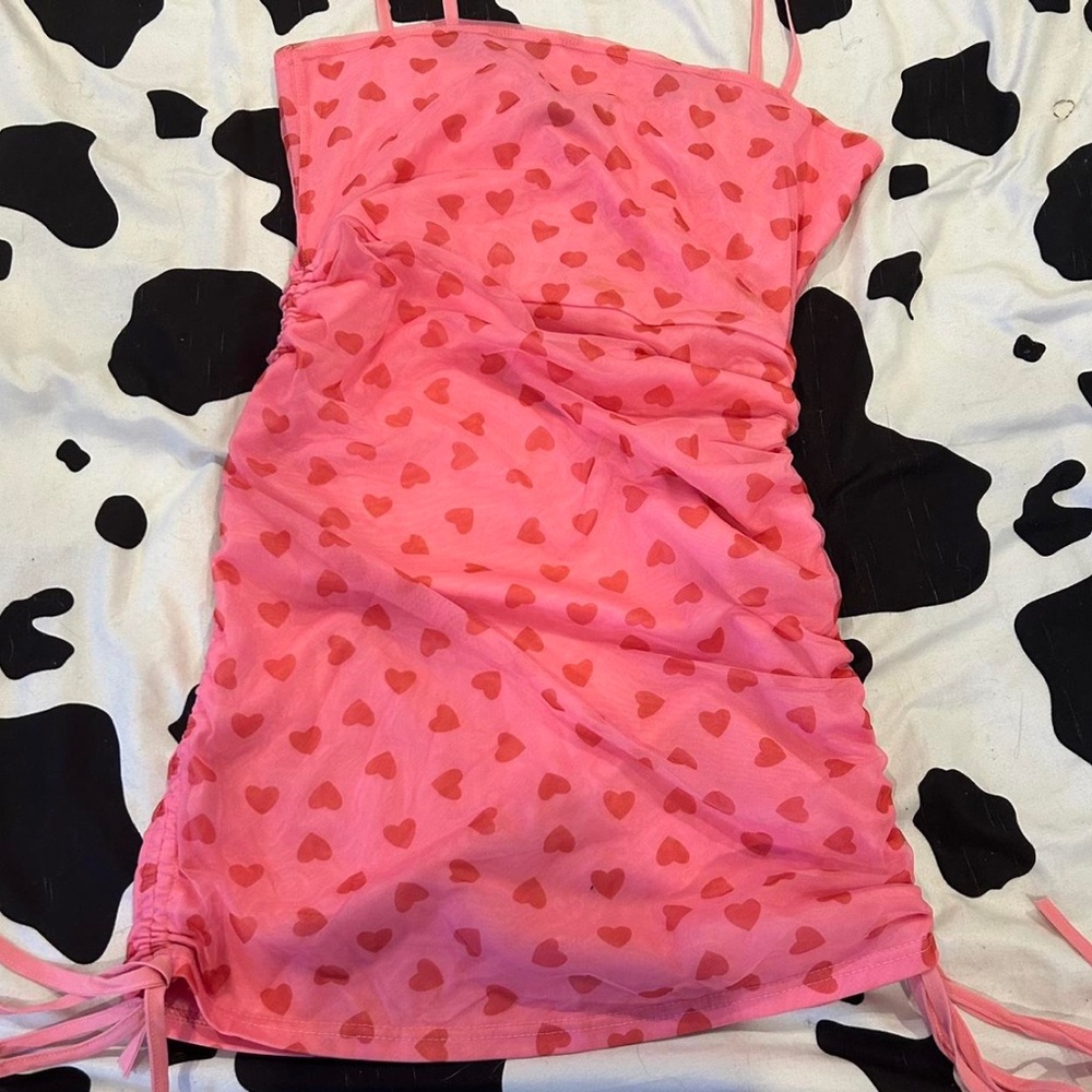 Pink hearts dress